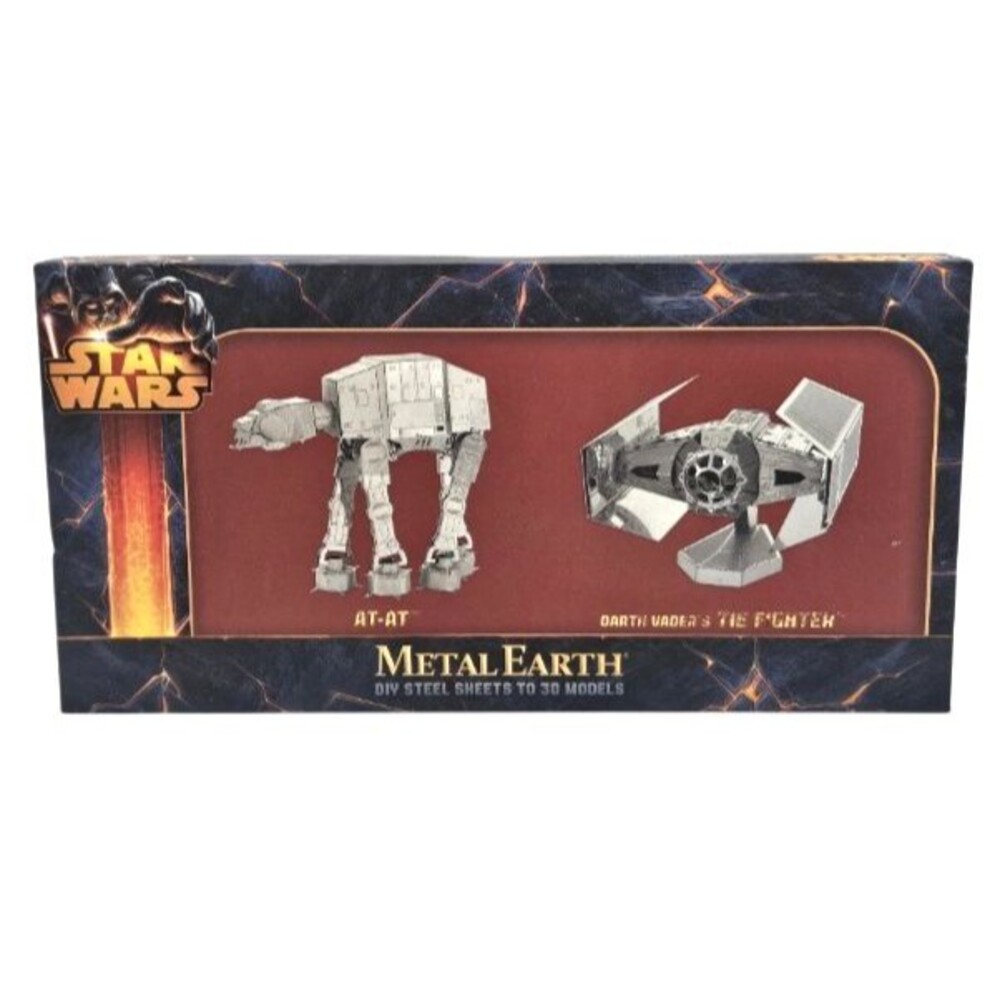 Star Wars Metal Earth AT-AT Darth Vader TIE Fighter Model Kit Sealed NIB